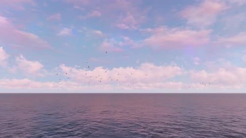 Meer und Wolken