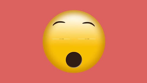 Modern Animated Surprised Emoji Face Reaction