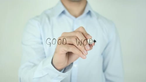 Good Work, Writing On Screen