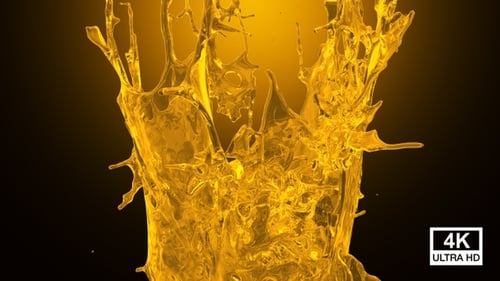 Pure Oil Crown Splash 4K