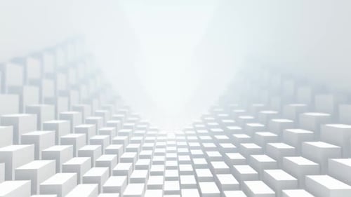 White Boxes Background - Futuristic Empty White 1
