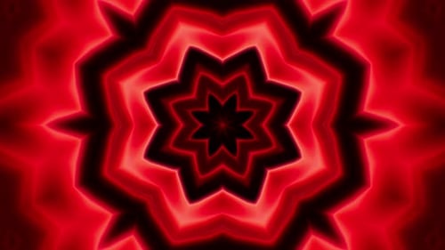 Rotes Kaleidoskop Loop 4K 05