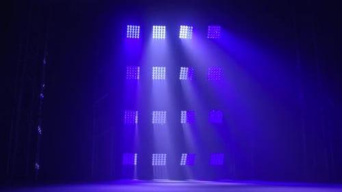 Flashing Stage Lights in an Abstract Pattern