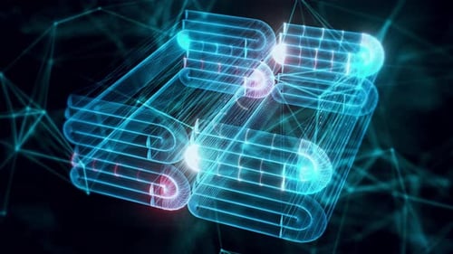 Towels Hologram Close Up 4k