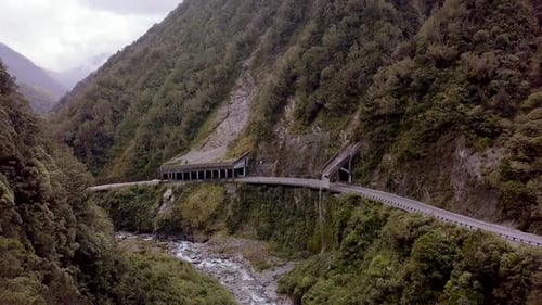 Arthurs Pass aerial