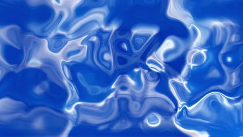 Abstract Blue Fluid Morphing Motion Background Animation