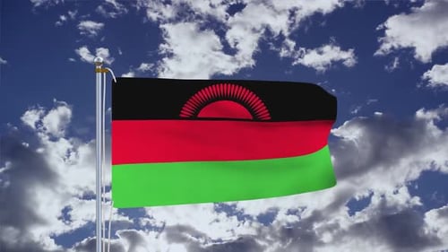 Malawi Flag Waving