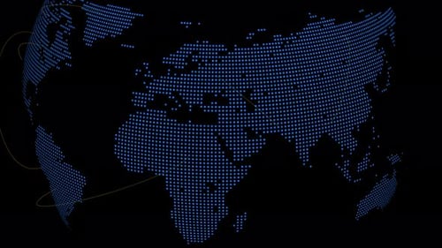 Grafisches Video der Illustration Internetgeschäft globale Netzwerktechnologie Kommunikationsverbindung