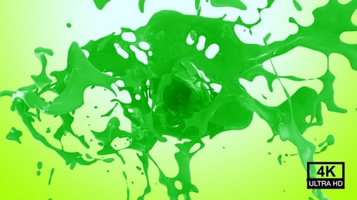 Green Paint Splash