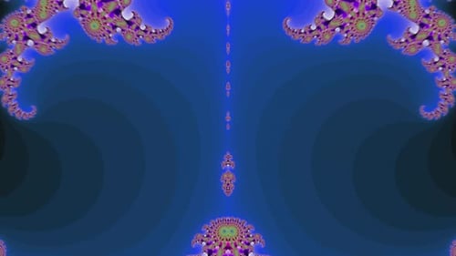 Inmersión psicodélica colorida con movimiento fractal borroso y animación de fondo abstracto pictórico nuevo