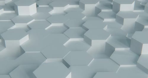 Hexagones blancs - 4K