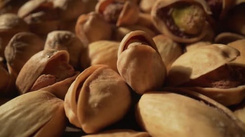 Pile of Appetizing Pistachios Close-Up