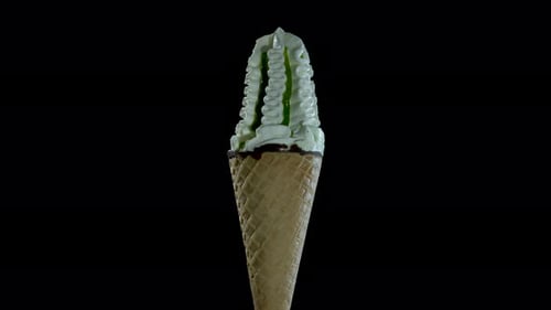 Eiscreme im Horn.