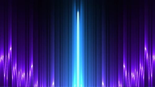 Vibrant Neon Audio Spectrum Visualizer Background Loop