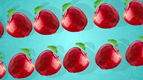 2D Apple-Hintergrund 4K