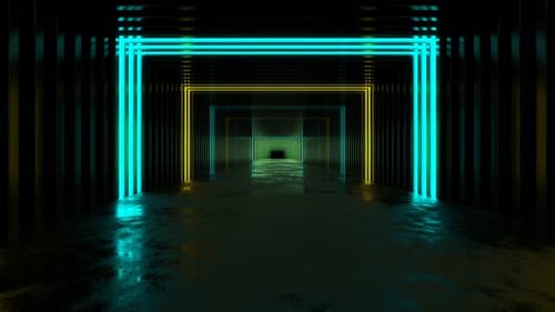 Lights Tunnel Loop 4K