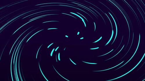 Dynamic Glowing Blue Lines Swirl Loop Background