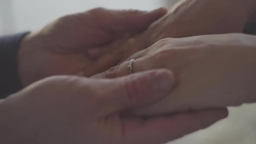 Hands of a Mature Couple