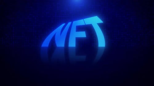 Digital Futuristic NFT Text Logo Reveal Animation