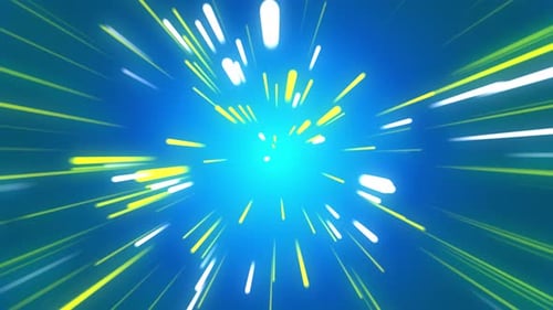 Bunte gerade Linien auf blauem Hintergrund