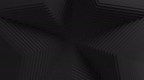 Abstract Animation of Star Shaped Blinds Oscilation