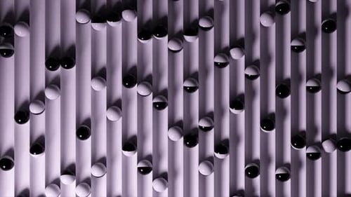 Bright Colorful Background with Rolling Balls Along the Paths