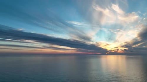 Colorful sunset over the Mediterranean Sea