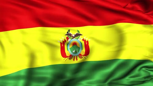 Realistic Waving National Flag Loop Animation