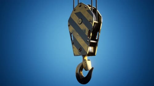 Old Lifting Metal Crane Hook