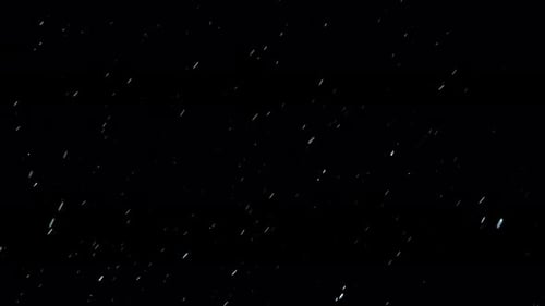 White Particles Animation on Black Background