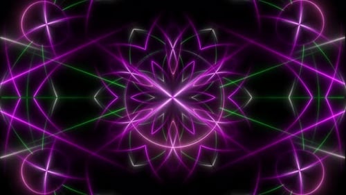Líneas de luces de neón disco