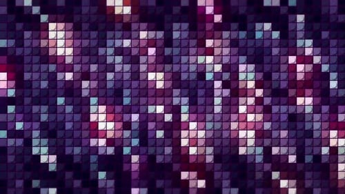Abstract Glittering Grid Loop Background