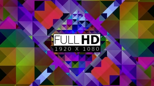 Vibrant Abstract Geometric Kaleidoscopic Loop Background Animation