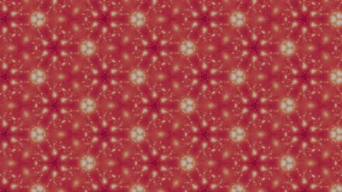 Animated Red Glowing Kaleidoscope Star Pattern Background