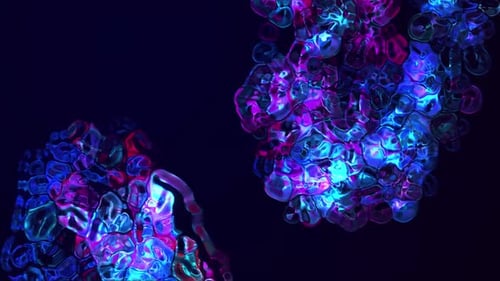 Bubbles Burst | Magic Fluid Particles Explosion Animation