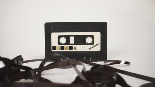 Audio Cassette With Tape Strands