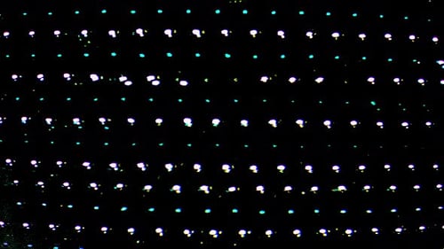 Colorful Digital Glitch Effect with Flickering Noise and Static