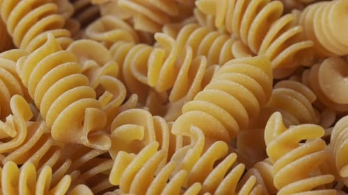 Fusilli Pasta Close Up Display