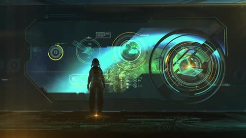Voyage spatial du futur lointain 4K