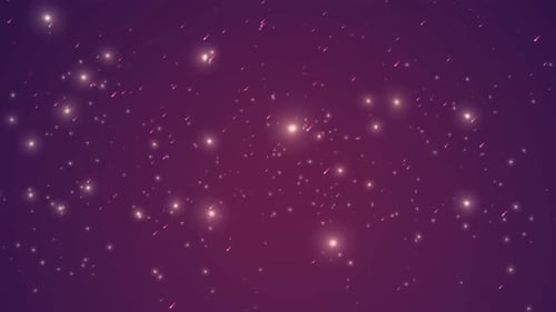 Purple Comets Rain Moving Loop Background