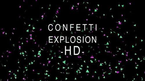 Vibrant Falling Triangle Confetti Loop Background