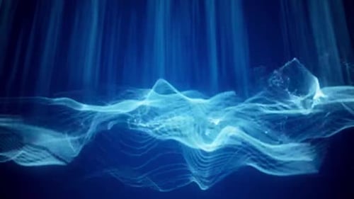 Fundo Azul Movendo Gráficos em Movimento Fundo Animado