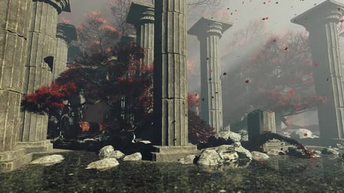 Ruined Roman Temple