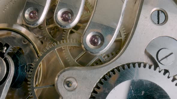 Internal Clockwork Mechanism Macro, Technology Stock Footage ft ...