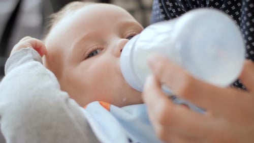 Feeding Baby With Milk