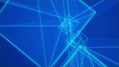 Abstract Geometric Cubes Network Seamless Loop Background