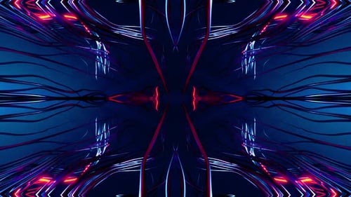 Futuristische Kaleidoskopmuster VJ Loop Psychedelische Bewegung abstrakter Hintergrund