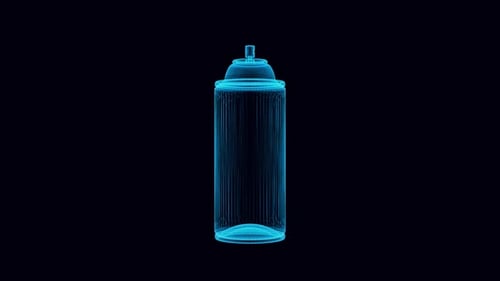 Spray Paint Hologram 4k