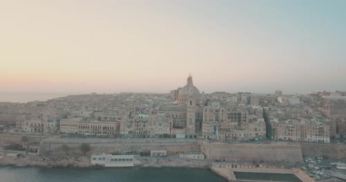 Capital of Malta - Valletta. Aerial view.