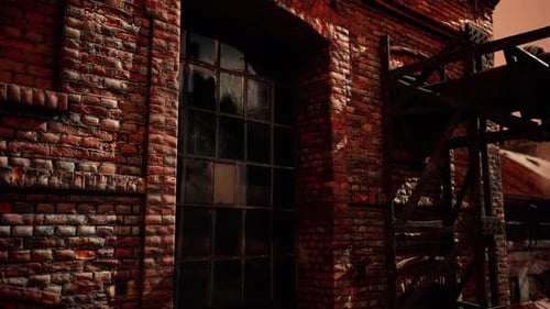 Abandoned Industrial Buildings of Old Factory